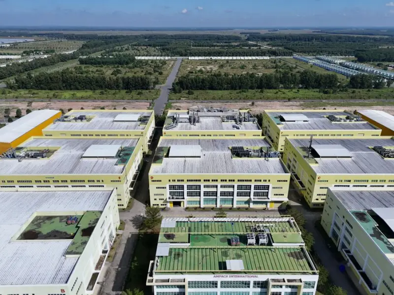 Aerial view of Zone A